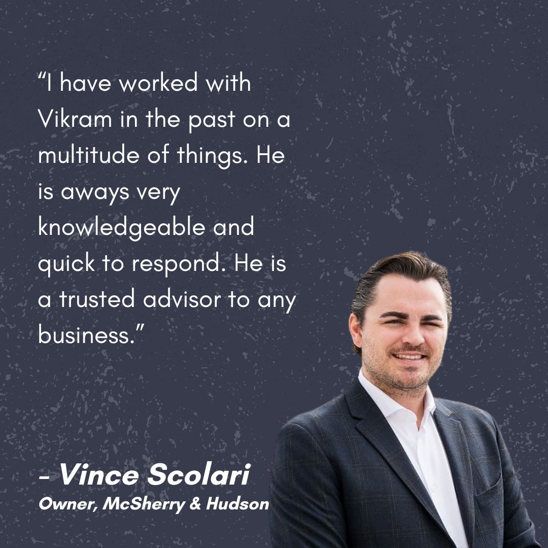 Client testimonial for Marcom18 and Vikram Jethwani